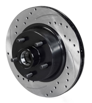 Picture of Wilwood Rotor Front SRP Drilled & Slotted Black - 65-69 Ford Mustang 5x4-5BC