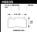 Picture of Hawk 2017 Acura NSX HP+ Race Rear Brake Pads