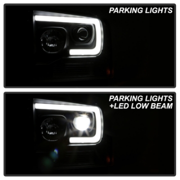 Picture of Spyder 05-07 Ford F250-350-450 Super Duty Projector LED Black PRO-YD-FS05V2PL-BK