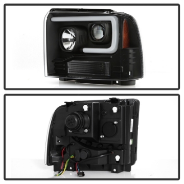 Picture of Spyder 05-07 Ford F250-350-450 Super Duty Projector LED Black PRO-YD-FS05V2PL-BK