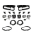 Picture of Baja Designs 2021+ Ford Bronco Clear SAE Fog Pocket Kit w-Upfitter