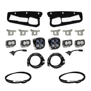 Picture of Baja Designs 2021+ Ford Bronco Clear SAE Fog Pocket Kit w-Upfitter