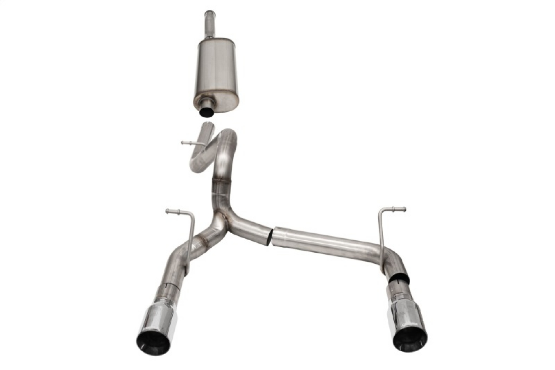 Picture of Corsa 2018-2025 Jeep Wrangler JLU 3-6L 2-75in Sport Cat-Back Exhaust w- 4in Tips