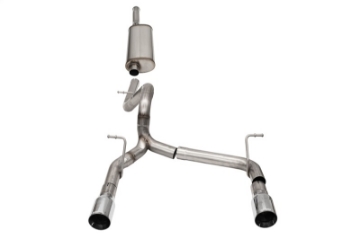 Picture of Corsa 2018-2025 Jeep Wrangler JLU 3-6L 2-75in Sport Cat-Back Exhaust w- 4in Tips