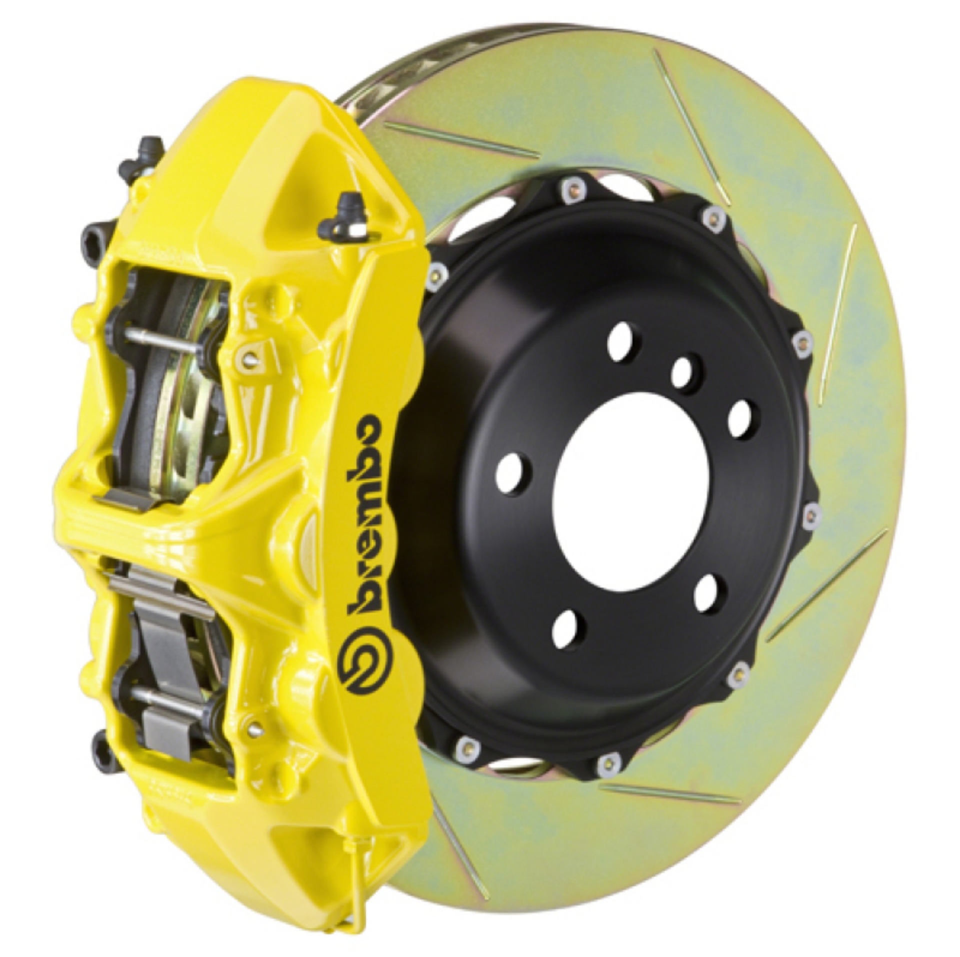 Picture of Brembo 07-14 Edge-07-14 MKX Front GT BBK 6 Piston Cast 355x32 2pc Rotor Slotted Type-1- Yellow