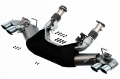 Picture of Borla 2020 Chevrolet Corvette C8 6-2L S-Type Exhaust System Dual Round A-C Tips 4inx 4-75in
