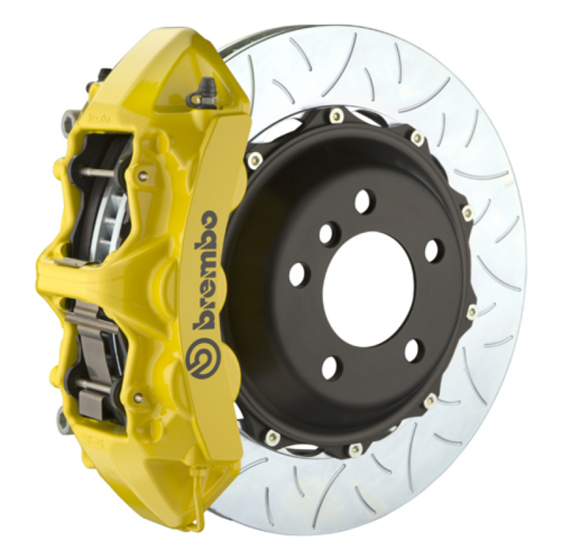 Picture of Brembo 07-14 Edge-07-14 MKX Front GT BBK 6 Piston Cast 355x32 2pc Rotor Slotted Type-3- Yellow