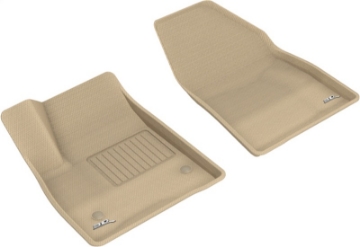 Picture of 3D MAXpider 20-21 Cadillac XT6 Kagu 1st Row Floormats - Tan