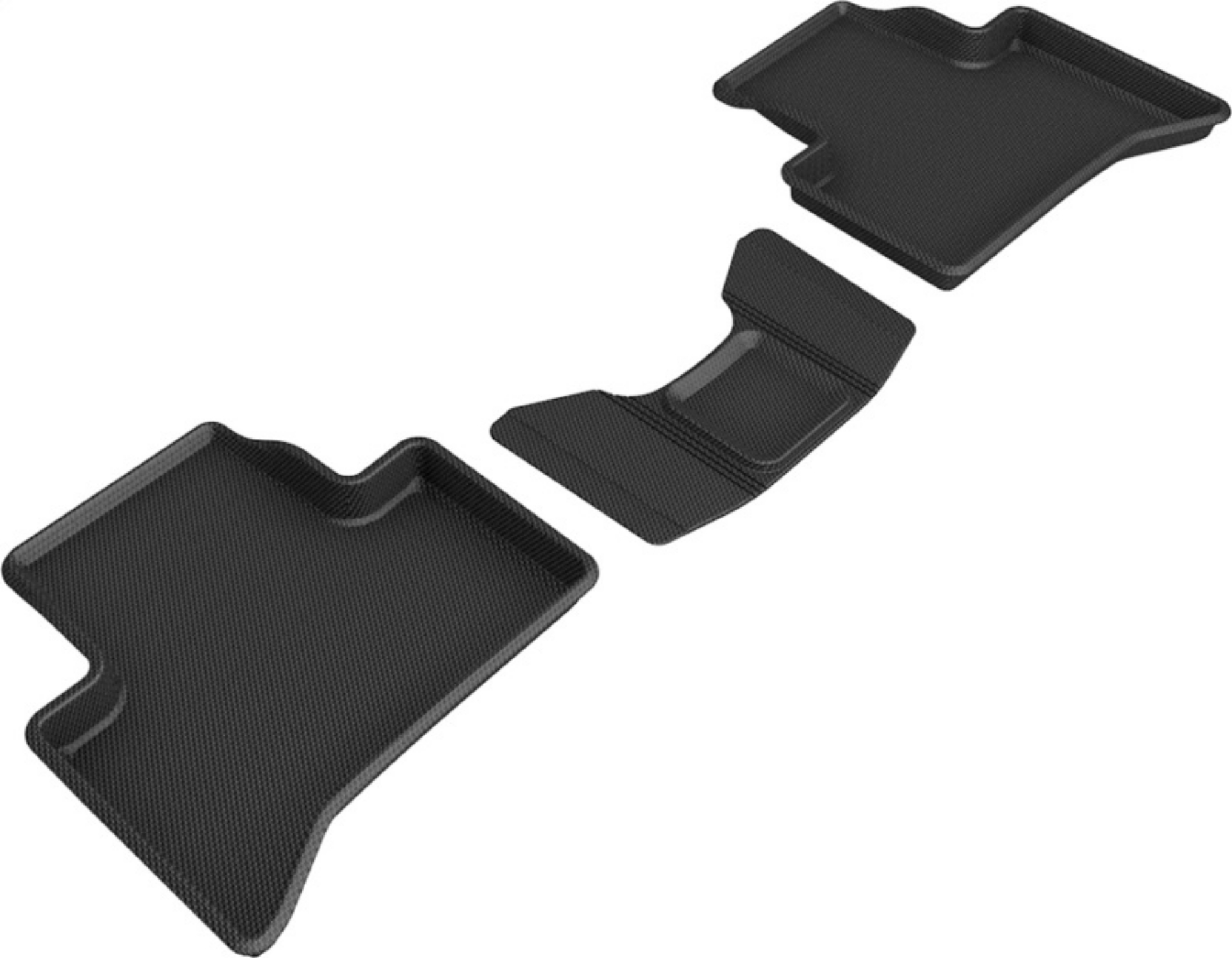 Picture of 3D MAXpider 18-21 Alfa Romeo Stelvio - Stelvio Quadrifoglio Kagu 2nd Row Floormats - Black