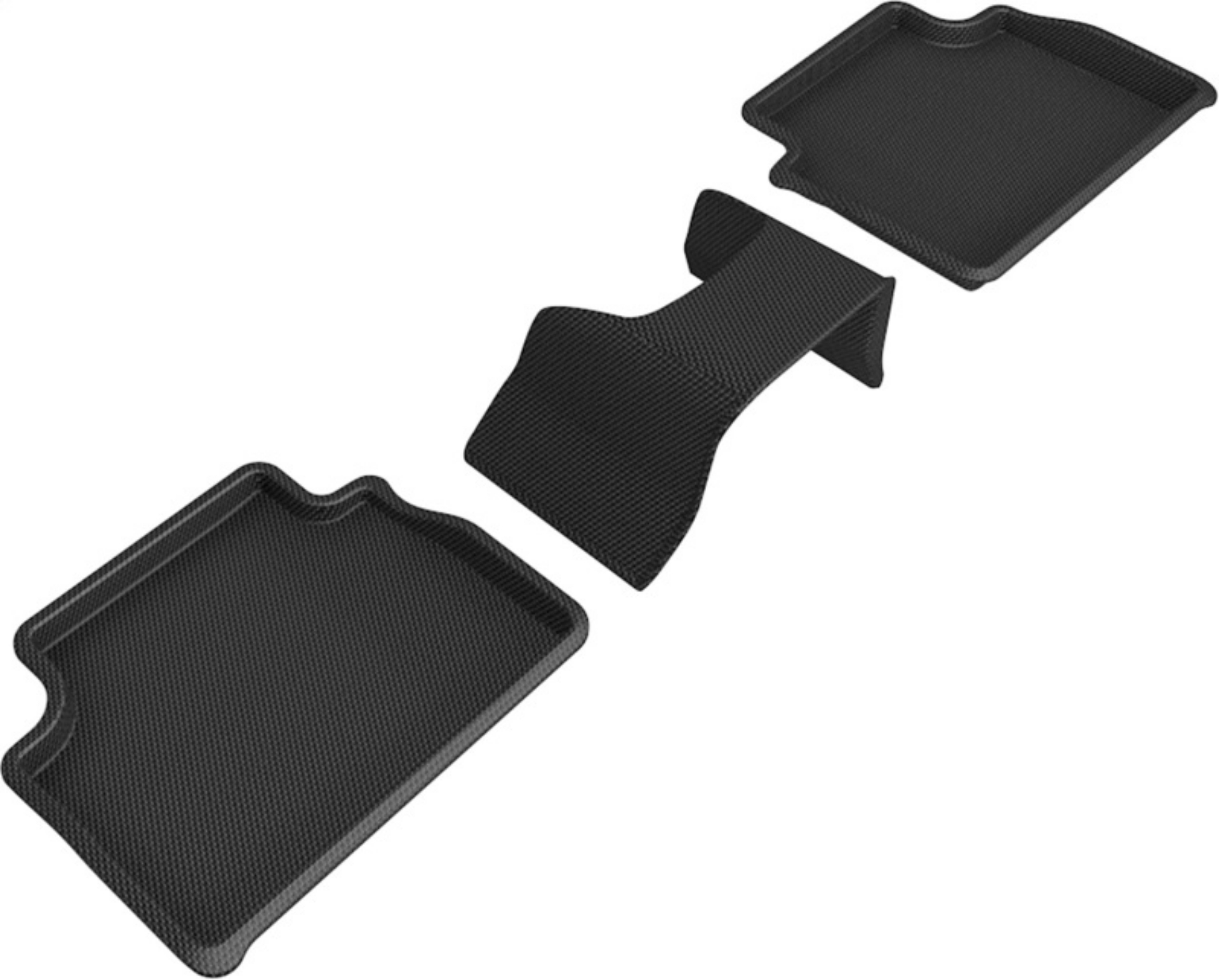 Picture of 3D MAXpider 17-21 Alfa Romeo Giulia - Giulia Quadrifoglio Kagu 2nd Row Floormats - Black