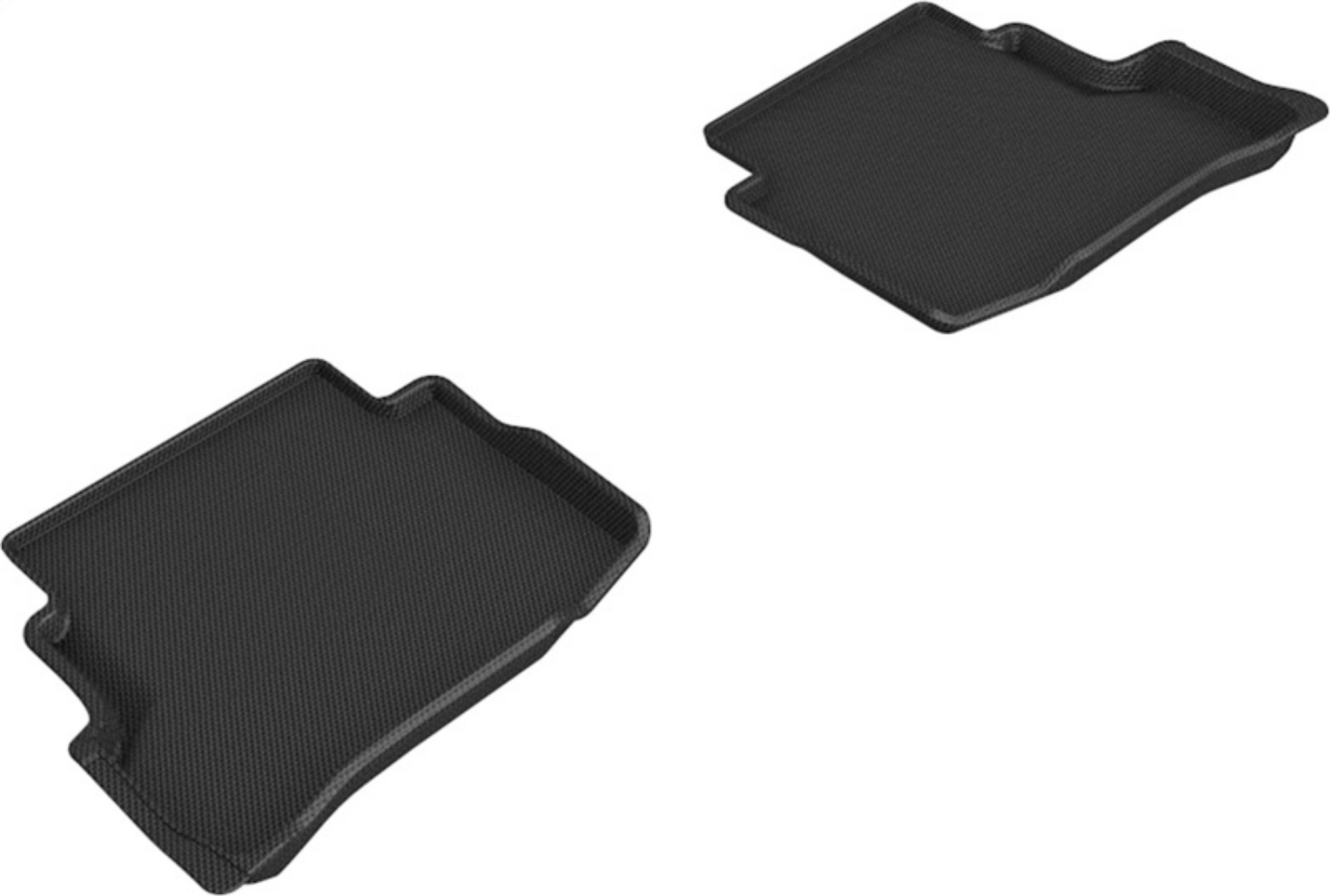 Picture of 3D MAXpider 20-21 Mazda CX-9 6-Seat without 2nd Row Console Kagu 2nd Row Floormats - Black
