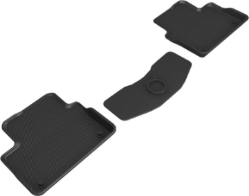 Picture of 3D MAXpider 2019-2020 Volvo S60 - V60 - 2020 V60 Cross Country Kagu 2nd Row Floormats - Black