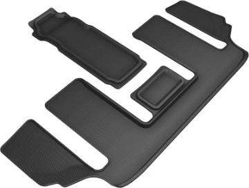 Picture of 3D MAXpider 20-21 Mazda CX-9 6-Seat without 2nd Row Console Kagu 3rd Row Floormats - Black