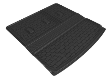 Picture of 3D MAXpider 2021 Chevrolet Tahoe - GMC Yukon Behind R3 Seatback Protector Cargo Liner - Black