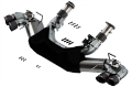 Picture of Borla 2020 Chevrolet Corvette C8 6-2L S-Type Exhaust System Dual Round Angle Cut Carbon Fiber Tips