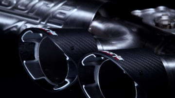 Picture of Borla 2020 Chevrolet Corvette C8 6-2L S-Type Exhaust System Dual Round Angle Cut Carbon Fiber Tips