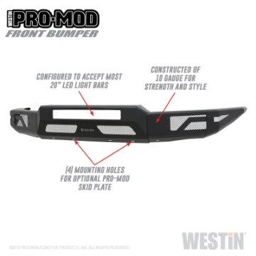 Picture of Westin 15-20 Chevrolet Colorado Pro-Mod Front Bumper - Textured Black