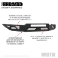 Picture of Westin 15-20 Chevrolet Colorado Pro-Mod Front Bumper - Textured Black