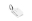 Picture of Rally Armor Mini UR Mud Flap Keychain - White w- Black Logo