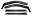 Picture of Putco 2021 Ford F-150 - Super Cab Element Matte Black Window Visors Set of 4
