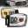 Picture of ANZO 06-09 Dodge RAM 1500-2500-3500 Headlights Chrome Housing-Clear Lens w-Switchback Light Bars