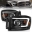 Picture of ANZO 06-09 Dodge RAM 1500-2500-3500 Headlights Black Housing-Clear Lens w- Light Bars