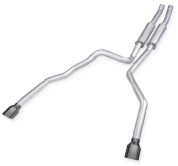 Picture of Stainless Works 2021 Ram TRX 6-2L Redline Catback w- Black Chrome Tips