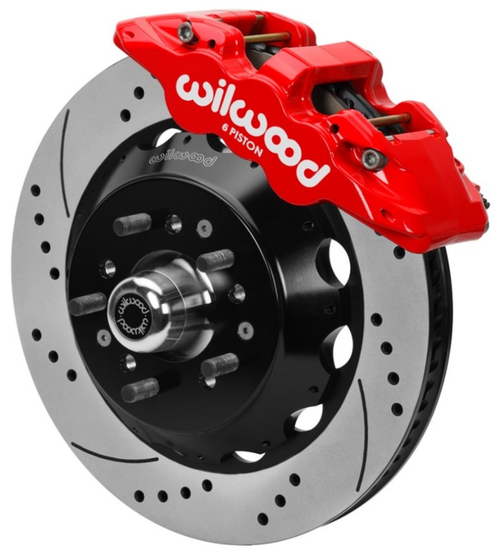 Picture of Wilwood Aero6 Big Brake Front Kit 14-00in D-S Red 67-69 Chevrolet Camaro w- Wilwood AFX Pro Spindle
