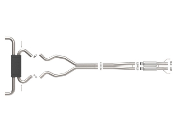 Picture of aFe Vulcan Series 2 1-2in 304 SS Cat-Back 19-20 Ford Edge ST V6 2-7Ltt
