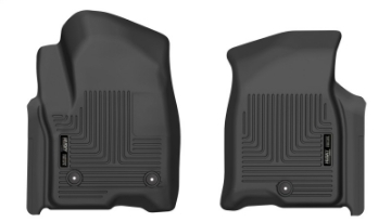 Picture of Husky Liners 21-23 Chevy Tahoe - 21-23 Cadillac Escalade X-Act Contour Black Front Seat Floor Liners