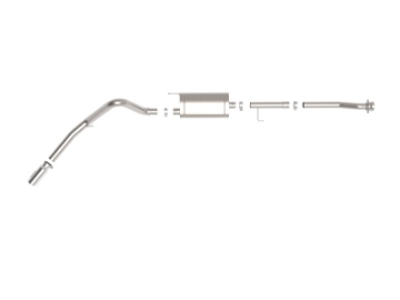 Picture of aFe Apollo GT 3in 409 SS Cat-Back Exhaust 2021 Ford F-150 V6 2-7L-3-5L tt-V8 5-0L w- Polished Tips