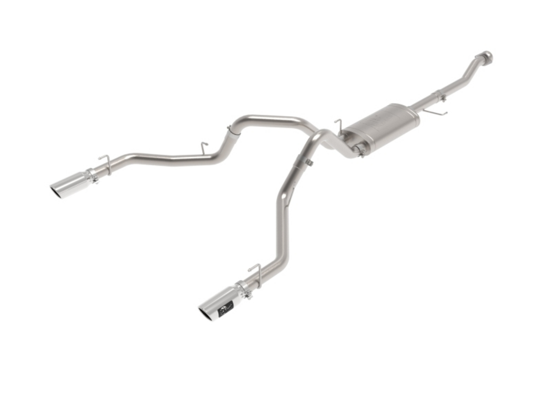 Picture of aFe Vulcan 3in 304 SS Cat-Back Exhaust 2021 Ford F-150 V6 2-7L-3-5L tt-V8 5-0L w- Polished Tips