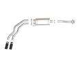 Picture of aFe Rebel 3in 409 SS Cat-Back Exhaust 2021 Ford F-150 V6 2-7L-3-5L tt-V8 5-0L w- Black Tips