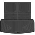 Picture of Husky Liners 20-21 Lincoln Aviator Weatherbeater Cargo Liner Fits To Back of 2nd Row Seats - Black