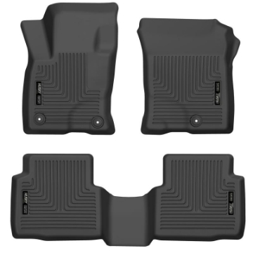 Picture of Husky Liners 20-21 Ford Escape All Models Exc Hybrid Weatherbeater Front and 2nd Seat Liners - BLK