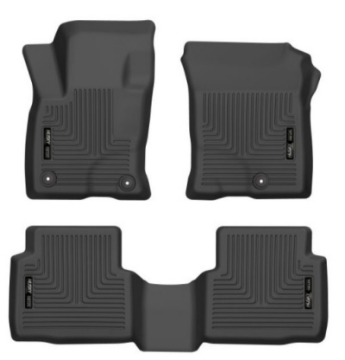 Picture of Husky Liners 20-21 Ford Escape All Models Exc Hybrid Weatherbeater Front and 2nd Seat Liners - BLK