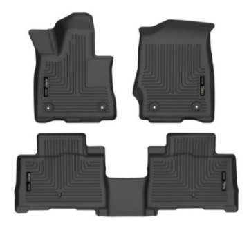 Picture of Husky Liners 20-21 Lincoln Aviator w 2nd Row Bench-Buckets Weatherbeater Front-2nd Seat Liners - BLK