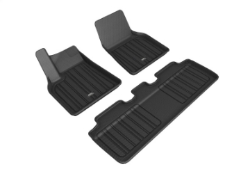 Picture of 3D MAXpider 2020-2021 Tesla Model Y Elitect 1st & 2nd Row Floormats - Black