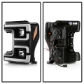 Picture of Spyder 17-18 Ford F250-F350-F450 Halogen Model Only -White Light Bar- Black- PRO-YD-FS17HALSI-BK