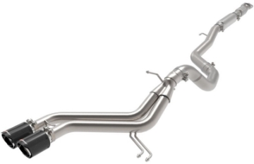 Picture of aFe Takeda 2-1-2in to 3in SS-304 Cat-Back Exhaust w- C-F Tips 13-17 Hyundai Veloster L4-1-6L