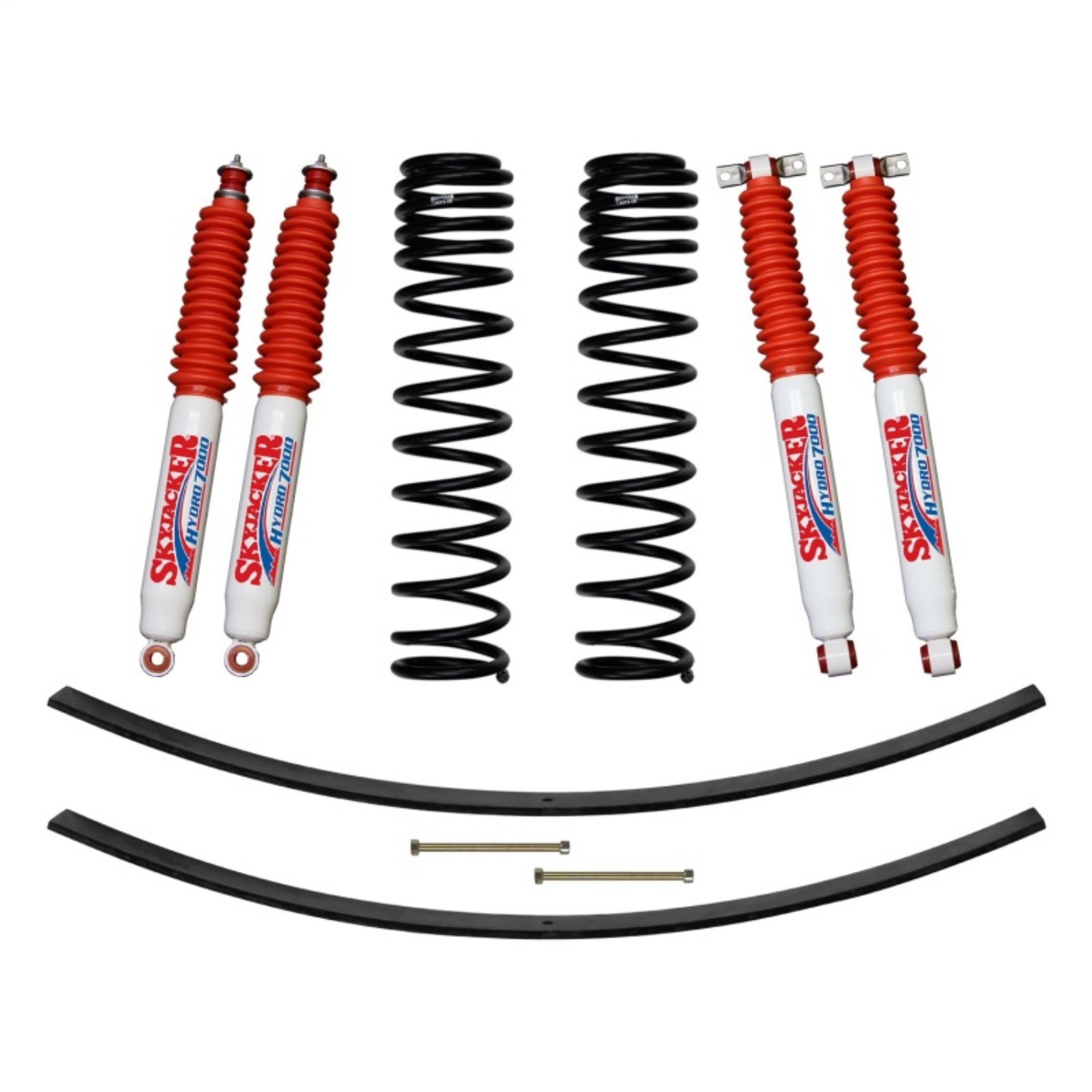 Picture of Skyjacker 84-01 XJ 3in FR Dual Rate Long Coil Suspension Kit w- RR Add-A-Leaf-Hydro 7000 Shocks