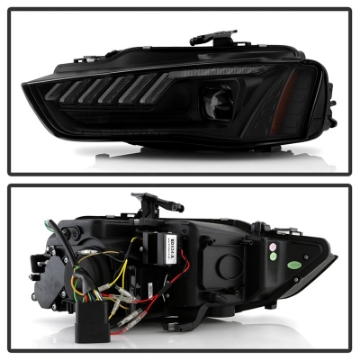 Picture of Spyder 13-16 Audi A4-S4 HID Model Only Projector Headlights - Black PRO-YD-AA413HIDSI-BK