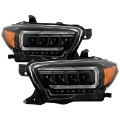 Picture of Spyder 16-20 Toyota Tacoma Halogen Model Only High-Power LED Headlights - Black PRO-YD-TT16HALAP-BK