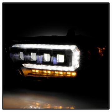 Picture of Spyder 16-20 Toyota Tacoma Halogen Model Only High-Power LED Headlights - Black PRO-YD-TT16HALAP-BK