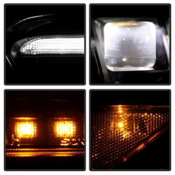 Picture of Spyder 16-20 Toyota Tacoma LED Model Only High-Power LED Headlights - Black PRO-YD-TT16LEDAP-BK