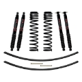 Picture of Skyjacker Jeep XJ 3in FR Dual Rate Long Coil Suspension Lift Kit w-RR Add-A-Leaf-Black Max Shocks