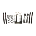 Picture of Skyjacker 97-02 Jeep TJ 4in D-Rate Long Travel Kit w- Adj- FR-RR Lower Flex Links-Black Max Shocks