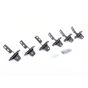 Picture of Go Rhino 2021+ Ford Bronco Brackets for RB Running Boards Textured Black