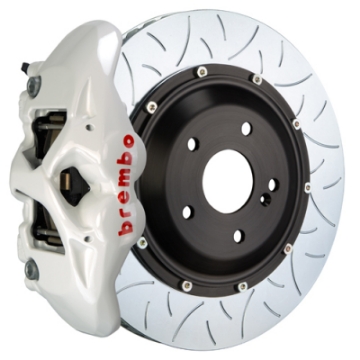 Picture of Brembo 17-23 E300-E350 Sedan Excl 4MATIC Fr GT BBK 6Pis Cast 380x34 2pc Rtr Slot Type3-White