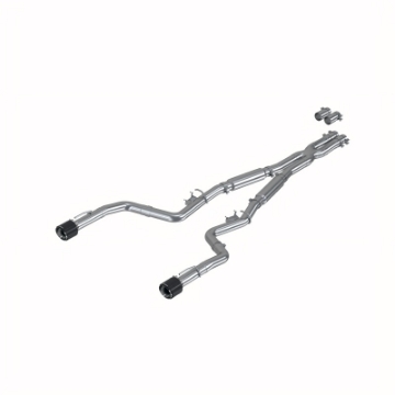 Picture of MBRP 17-21 Charger 5-7-6-1-6-4L 3in Dual Rear Exit SS Catback Exhaust w- Carbon Fiber Tips